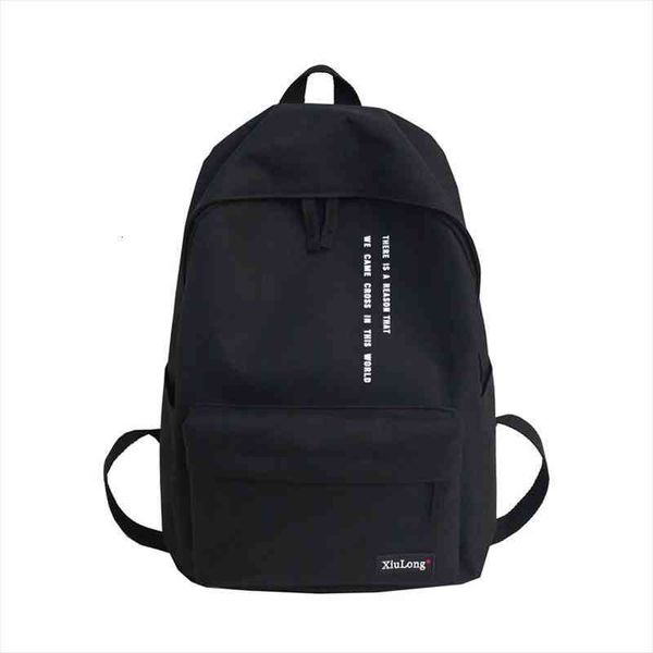 solid black backpack preppy style letters school bag for teenage girls brand nylon leisure or travel bags package
solid black backpack preppy style letters school bag for teenage girls brand nylon leisure or travel bags package