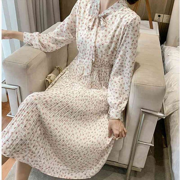 long midi dress elegant white floral bow tie pleated dress chic long sleeve a-line slim casual autumn winter vestido, Black;gray
long midi dress elegant white floral bow tie pleated dress chic long sleeve a-line slim casual autumn winter vestido, Black;gray