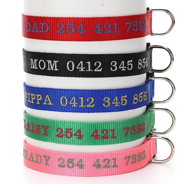 personalized nylon dog collar leads engraved puppy pet name & phone number embroidered id strap tag accessories collars leashes
personalized nylon dog collar leads engraved puppy pet name & phone number embroidered id strap tag accessories collars leashes