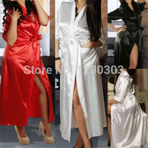 women's sleepwear wholesale- long black silk kimono dressing gown bath robe babydoll lingerie nightdress dy2v, Black;red
women's sleepwear wholesale- long black silk kimono dressing gown bath robe babydoll lingerie nightdress dy2v, Black;red