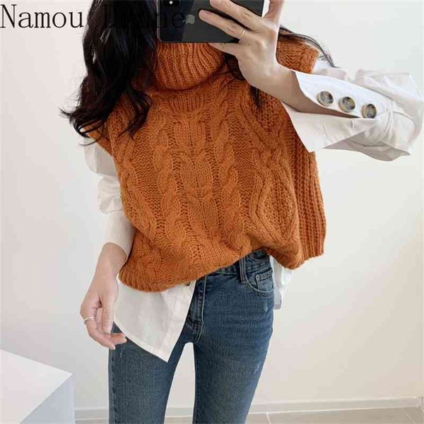 loose sleeveless sweater spring autumn women vest sweaters knitting vest joker knitted vest wool oversize girls pullover 210522, White;black
loose sleeveless sweater spring autumn women vest sweaters knitting vest joker knitted vest wool oversize girls pullover 210522, White;black
