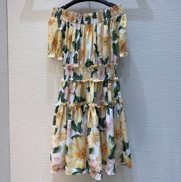 casual dresses 2021 runway summer women slash neck floral printed short sleeve elastic waist bohemian holiday dress y390, Black;gray
casual dresses 2021 runway summer women slash neck floral printed short sleeve elastic waist bohemian holiday dress y390, Black;gray