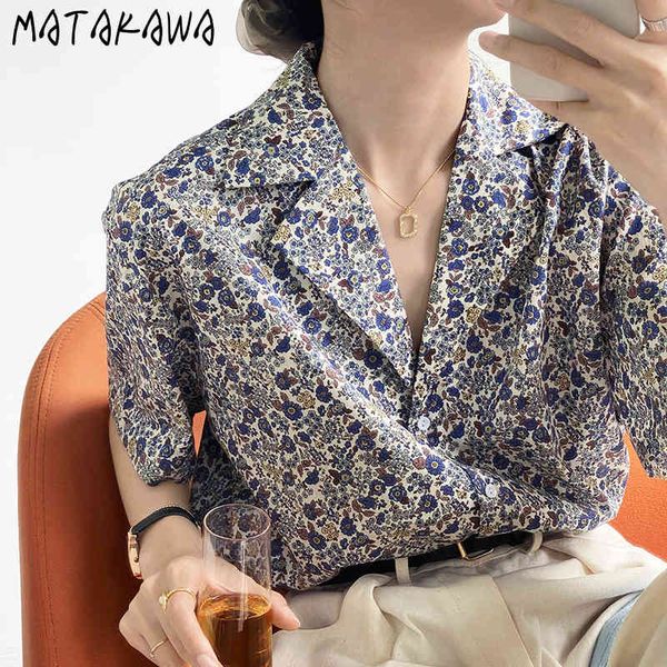 matakawa floral short-sleeved woman blouses summer single-breasted women shirts korean ins casual lapel 210513, White
matakawa floral short-sleeved woman blouses summer single-breasted women shirts korean ins casual lapel 210513, White