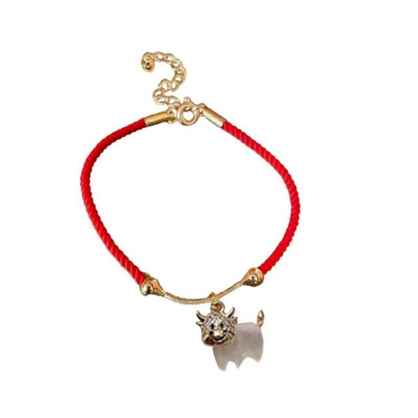 link, chain braided bracelet chinese zodiac lucky symbol alloy adjustable charm ox bangle for spring festival, Black
link, chain braided bracelet chinese zodiac lucky symbol alloy adjustable charm ox bangle for spring festival, Black