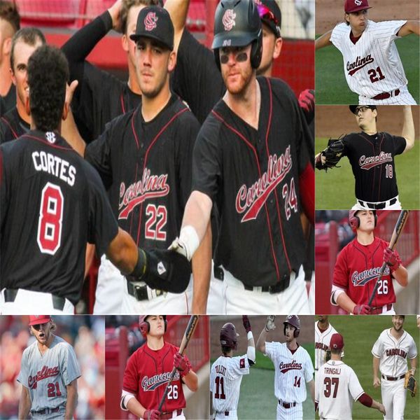 custom south carolina baseball stitched jersey personalized mens women youth any name number 49 brett kerry 37 cam tringali 20 reid morgan 7, Black
custom south carolina baseball stitched jersey personalized mens women youth any name number 49 brett kerry 37 cam tringali 20 reid morgan 7, Black