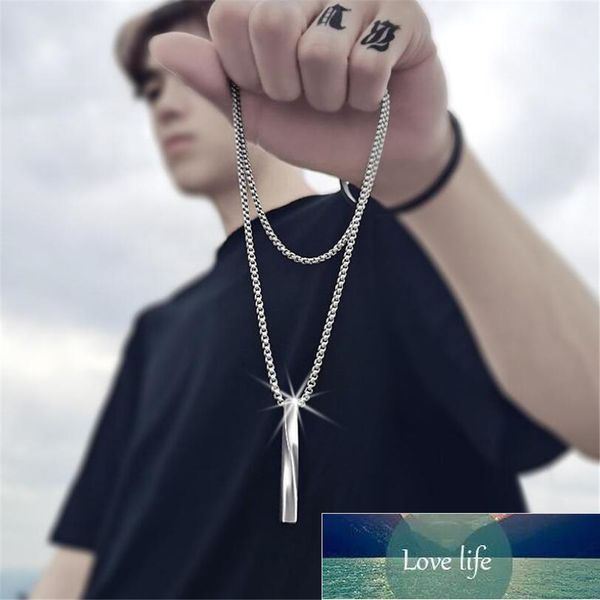 new creative spiral necklace men's trendy ins minimalist style hip hop men's pendant cool jewelry accessories gift wholesale facto, Silver
new creative spiral necklace men's trendy ins minimalist style hip hop men's pendant cool jewelry accessories gift wholesale facto, Silver
