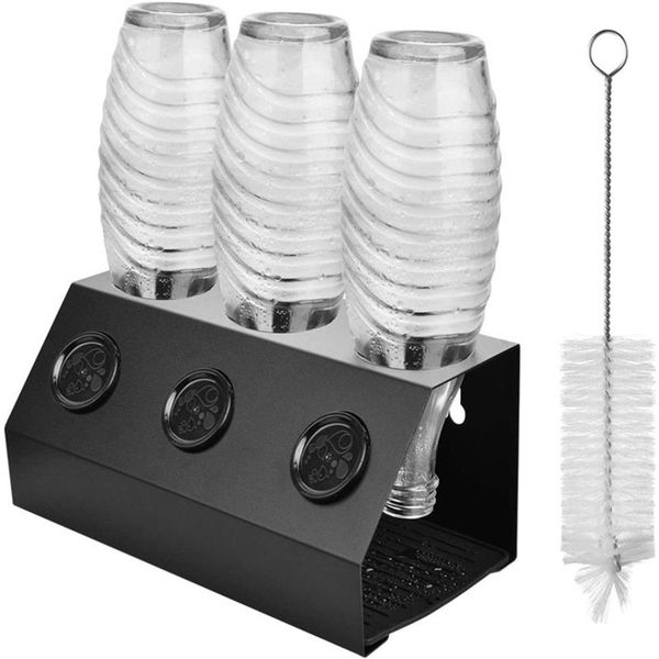 holes stainless steel bottle holder cup drainer for sodastream crystal bottles baby drain drying racks kitchen storage & organization
holes stainless steel bottle holder cup drainer for sodastream crystal bottles baby drain drying racks kitchen storage & organization