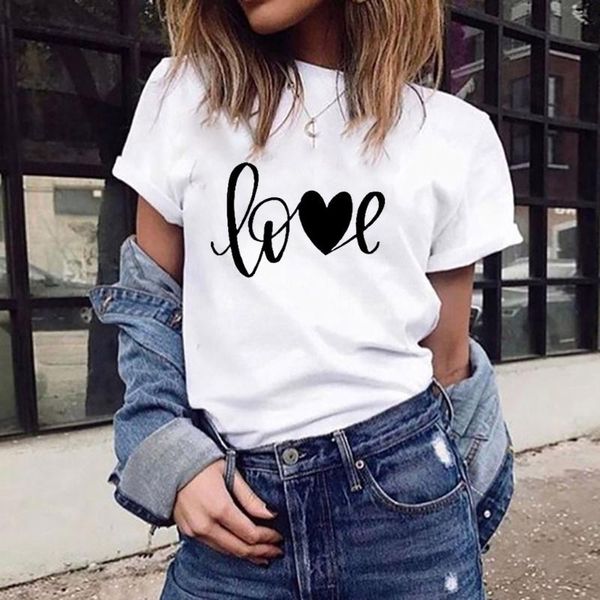 women's t-shirt hillbilly graphic lover letter print love heart women t shirt short sleeve tshirt loose tee 2021 clothes brand, White
women's t-shirt hillbilly graphic lover letter print love heart women t shirt short sleeve tshirt loose tee 2021 clothes brand, White