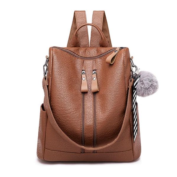 outdoor bags quality leather anti-thief women backpack large capacity hair ball school bag for teenager girls ladies' travel mochila sa
outdoor bags quality leather anti-thief women backpack large capacity hair ball school bag for teenager girls ladies' travel mochila sa