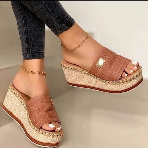 slippers 2021 summer wedges women platform mules slipper fashion high heeled shoes outdoor beach sandals ladies slides flip flop, Black
slippers 2021 summer wedges women platform mules slipper fashion high heeled shoes outdoor beach sandals ladies slides flip flop, Black