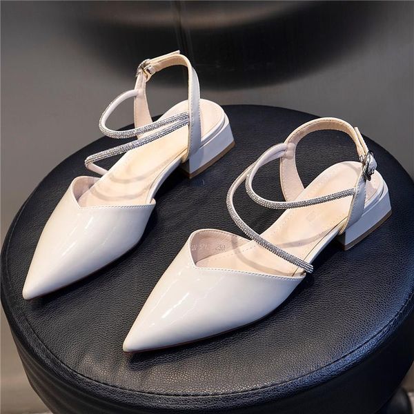 sandals ginchasio women soft patent leather autumn spring pointed toe buckle strap crystal black color high heels xooy
sandals ginchasio women soft patent leather autumn spring pointed toe buckle strap crystal black color high heels xooy