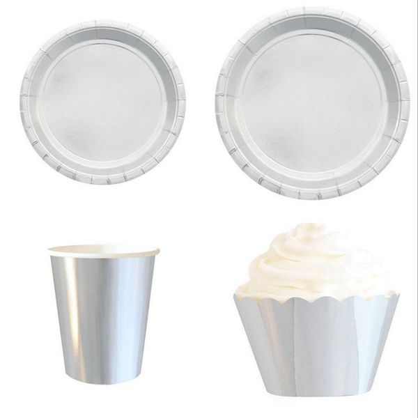 packaging dinner service 8pcs/set party silver disposable tableware paper plates cup straw cake wrapper birthday decor baby shower wedding s
packaging dinner service 8pcs/set party silver disposable tableware paper plates cup straw cake wrapper birthday decor baby shower wedding s