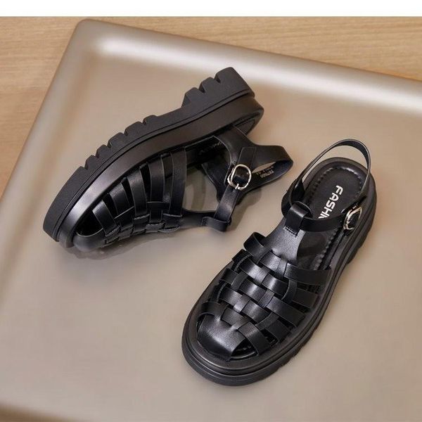 sandals summer fashion gladiator platform women's solid color buckle strap women beach zapatos mujer, Black
sandals summer fashion gladiator platform women's solid color buckle strap women beach zapatos mujer, Black