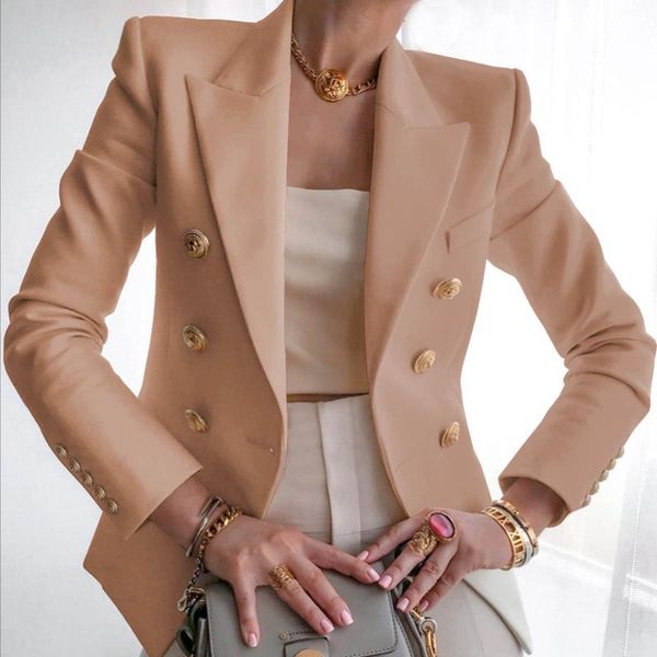women autumn solid coat 2021 winter warm long sleeve turn down collar outwear jackets casual office button loosse overcoat women's, Black;brown
women autumn solid coat 2021 winter warm long sleeve turn down collar outwear jackets casual office button loosse overcoat women's, Black;brown