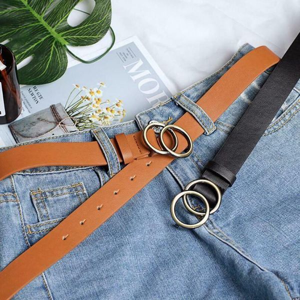 belts double ring women belt fashion waist pu leather metal buckle round pin for ladies leisure dress jeans wild waistband, Black;brown
belts double ring women belt fashion waist pu leather metal buckle round pin for ladies leisure dress jeans wild waistband, Black;brown