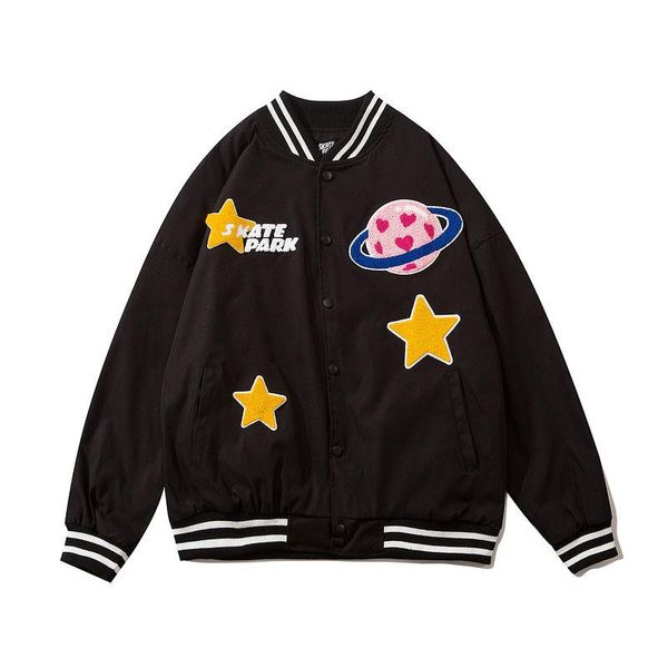 men's jackets kiovno men hip hop fashion varsity baseball embroidery patchwork streetwear outwear for male, Black;brown
men's jackets kiovno men hip hop fashion varsity baseball embroidery patchwork streetwear outwear for male, Black;brown