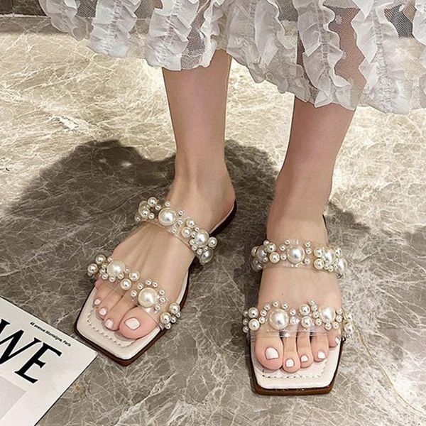 slippers 2021 summer women solid color flat pearl all-match sandals outdoor beach casual female indoor non-slip slipper, Black
slippers 2021 summer women solid color flat pearl all-match sandals outdoor beach casual female indoor non-slip slipper, Black