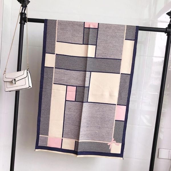 scarves women scarf winter plaid woman wrap shawl thick women's warm cashmere wool cotton blended brushed poncho, Blue;gray
scarves women scarf winter plaid woman wrap shawl thick women's warm cashmere wool cotton blended brushed poncho, Blue;gray