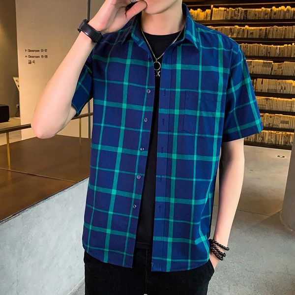 men's casual shirts 2021 checked cotton shirt short sleeve slim with 4xl, White;black
men's casual shirts 2021 checked cotton shirt short sleeve slim with 4xl, White;black