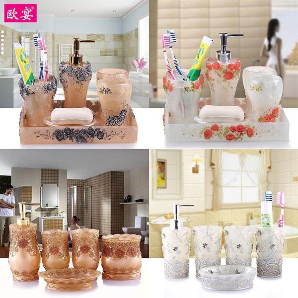 bath accessory set european dinner wash bathroom simple five sets of style resin wedding gift
bath accessory set european dinner wash bathroom simple five sets of style resin wedding gift
