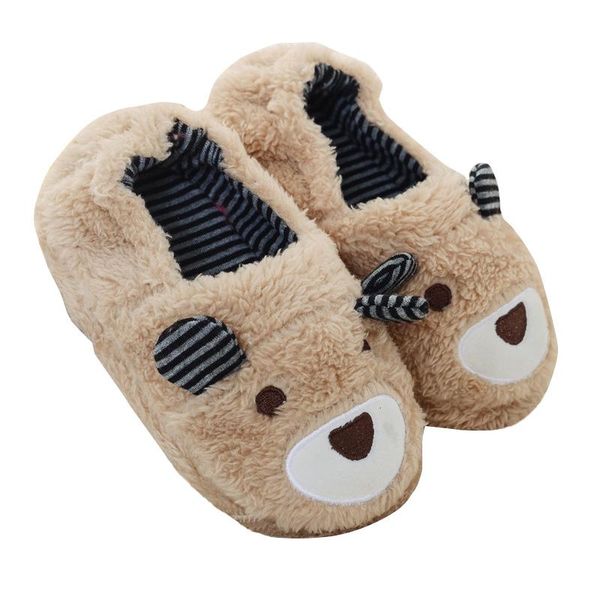slipper cotton slippers kid' house shoes plush bear wrapped roots warm 1-5y, Black;grey
slipper cotton slippers kid' house shoes plush bear wrapped roots warm 1-5y, Black;grey