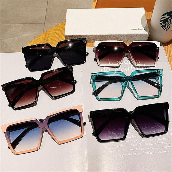 sunglasses women designer trending square big frame glasses fashion american style men driving decorative uv400, White;black
sunglasses women designer trending square big frame glasses fashion american style men driving decorative uv400, White;black