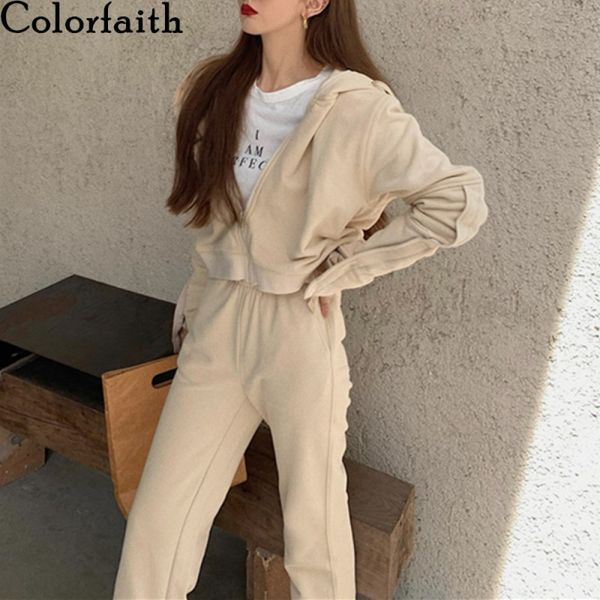 colorfaith new autumn winter women sets two pieces and pant set sportswear zipper hooded casual tracksuit suits ws88847 210413, White
colorfaith new autumn winter women sets two pieces and pant set sportswear zipper hooded casual tracksuit suits ws88847 210413, White