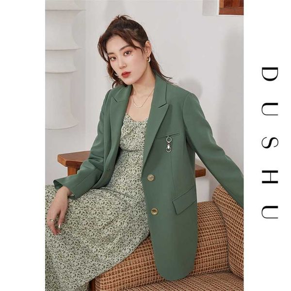 dushu plus size oversize green blazer coat women spring elegant office ladies female casual streetwear long sleeve jacket 211006, White;black
dushu plus size oversize green blazer coat women spring elegant office ladies female casual streetwear long sleeve jacket 211006, White;black
