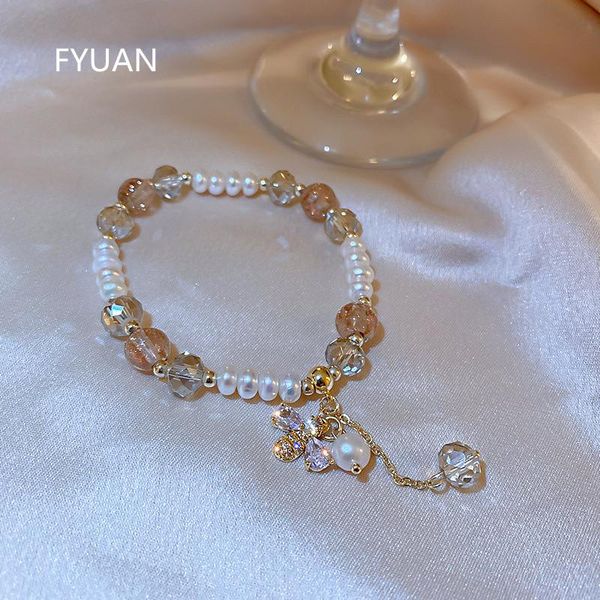bangle fyuan pink crystal pearl bracelet & bangles for women long tassel bee pendant elasticity bracelets jewelry accessories, Black
bangle fyuan pink crystal pearl bracelet & bangles for women long tassel bee pendant elasticity bracelets jewelry accessories, Black
