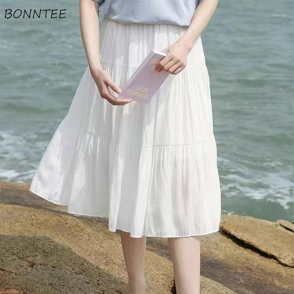 skirts women white fairy elastic waist mid-calf solid chiffon female clothing folds elegant all-match summer a-line fresh mujer, Black
skirts women white fairy elastic waist mid-calf solid chiffon female clothing folds elegant all-match summer a-line fresh mujer, Black