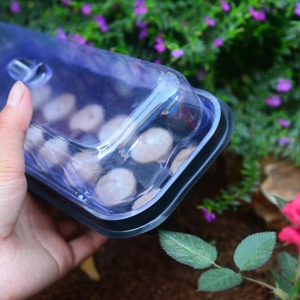 with lid planting box 12holes germination nursery tray plastic planters & pots 
with lid planting box 12holes germination nursery tray plastic planters & pots