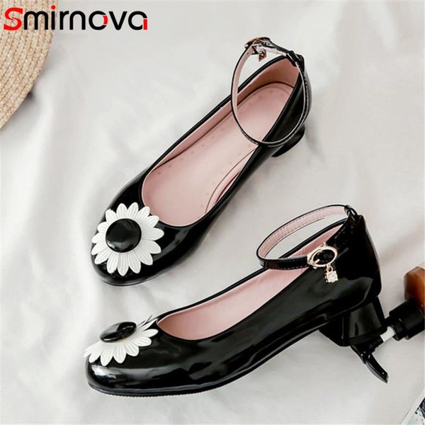 dress shoes smirnova 2021 big size 44 women pumps round toe flower buckle single spring summer comfortable sweet casual ladies, Black
dress shoes smirnova 2021 big size 44 women pumps round toe flower buckle single spring summer comfortable sweet casual ladies, Black