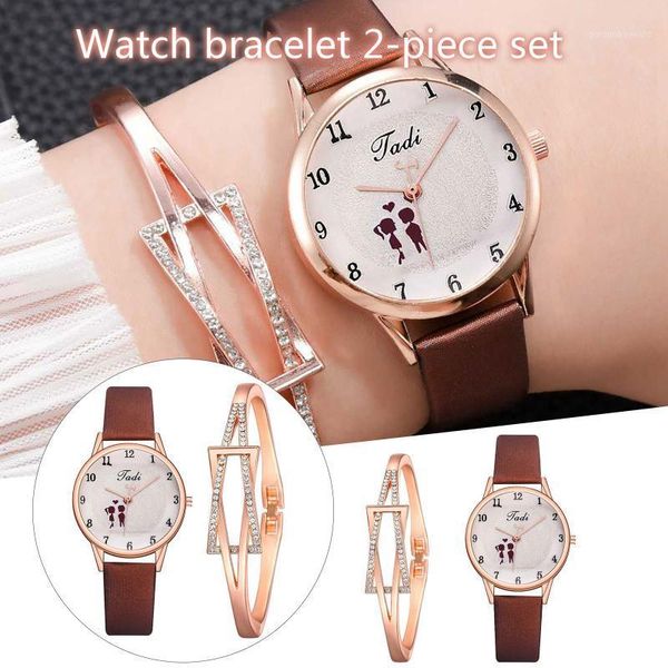 wristwatches jadi ladies exquisite valentine's day gift couple watch fashion bracelet set female clock zegarek damski, Slivery;brown
wristwatches jadi ladies exquisite valentine's day gift couple watch fashion bracelet set female clock zegarek damski, Slivery;brown