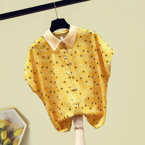 women's blouses & shirts retro style 2021 summer short sleeves turn down collar print chiffon shirt ladies female blouse a3460, White
women's blouses & shirts retro style 2021 summer short sleeves turn down collar print chiffon shirt ladies female blouse a3460, White