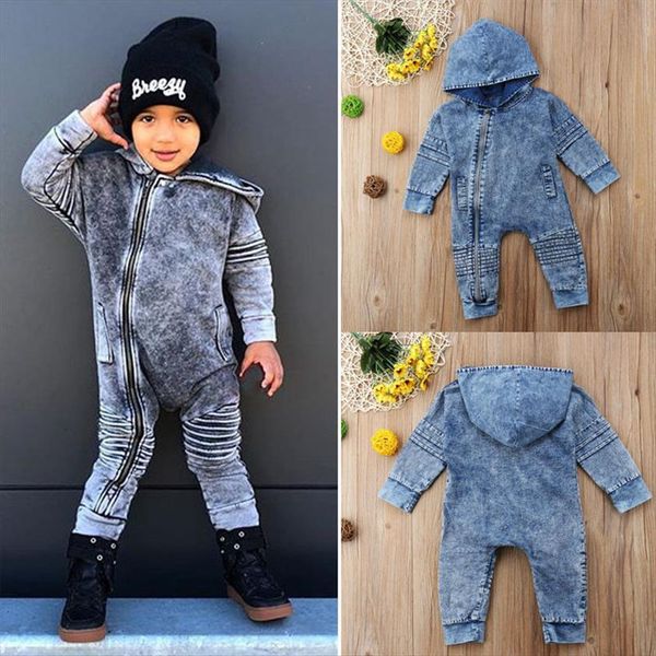newborn kids baby boy girl denim hoodies zipper rompers jumpsuit pants spring fashion outfit child clothes 0 3t, White
newborn kids baby boy girl denim hoodies zipper rompers jumpsuit pants spring fashion outfit child clothes 0 3t, White