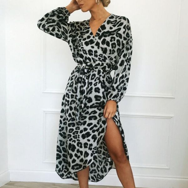 women leopard print deep v-neck long sleeve printed evening party dress club wear casual dresses, Black;gray
women leopard print deep v-neck long sleeve printed evening party dress club wear casual dresses, Black;gray