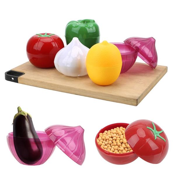 creative vegetable containers grains sorting container onion garlic tomatoes green pepper storage box plastic crisper bottles & jars 
creative vegetable containers grains sorting container onion garlic tomatoes green pepper storage box plastic crisper bottles & jars