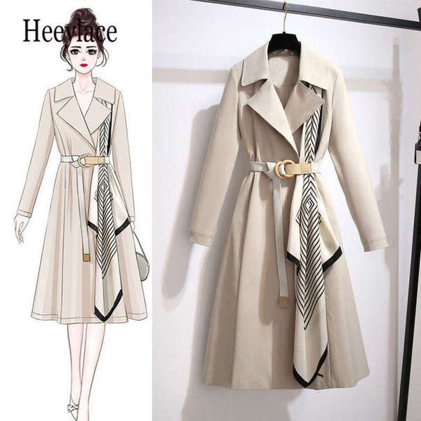 female office trench autumn coat women clothes 2020 outerwear woman worker streetwear scarf patchwork long windbreaker with belt, Black
female office trench autumn coat women clothes 2020 outerwear woman worker streetwear scarf patchwork long windbreaker with belt, Black
