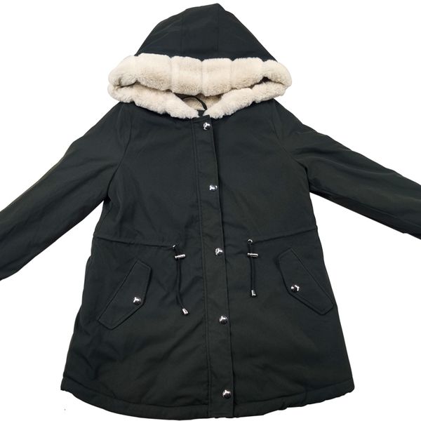winter of korean version parker cotton-padded coat jacket women's medium length slim body with velvet padded overalls trend, Black
winter of korean version parker cotton-padded coat jacket women's medium length slim body with velvet padded overalls trend, Black