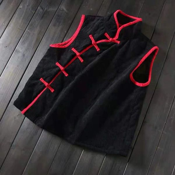 corduroy autumn chinese style clothing women vest cheongsam sleevelsss tang suit mandarin collar buttons qipao shirts 11540, Red
corduroy autumn chinese style clothing women vest cheongsam sleevelsss tang suit mandarin collar buttons qipao shirts 11540, Red