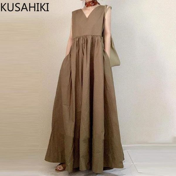 casual dresses kusahiki 2021 summer woman tank dress korean causal sleeveless v-neck vestidos femme high waist a-line ankle 6g574, Black;gray
casual dresses kusahiki 2021 summer woman tank dress korean causal sleeveless v-neck vestidos femme high waist a-line ankle 6g574, Black;gray