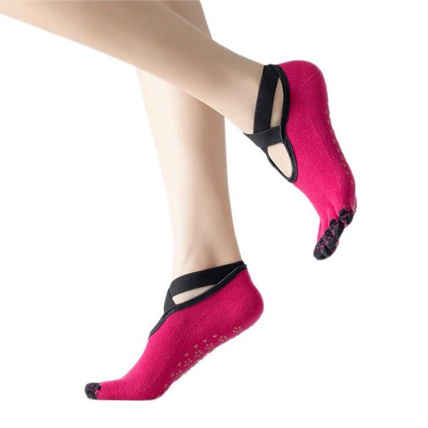 sports socks women yoga pilates ballet dance sock finger anti slip bandage cotton, Black
sports socks women yoga pilates ballet dance sock finger anti slip bandage cotton, Black