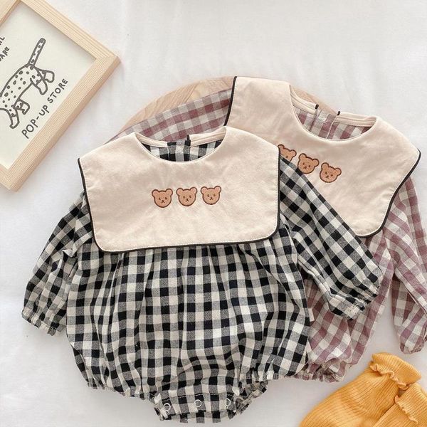 spring new baby bodysuits cute little bear print long sleeve baby boys bodysuit kids plaid jumpsuit for girls clothes 210413, White
spring new baby bodysuits cute little bear print long sleeve baby boys bodysuit kids plaid jumpsuit for girls clothes 210413, White