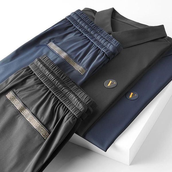 men's tracksuits 2021 summer high-end two - piece men 's slim lapel fashion trendy personal leisure sports suit pre sale, Gray
men's tracksuits 2021 summer high-end two - piece men 's slim lapel fashion trendy personal leisure sports suit pre sale, Gray