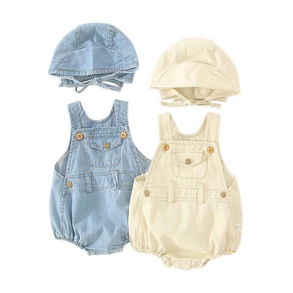jumpsuits baby denim romper with hat born babies girls boy fashion clothes set toddler infant clothing summer onesie overalls, Blue
jumpsuits baby denim romper with hat born babies girls boy fashion clothes set toddler infant clothing summer onesie overalls, Blue