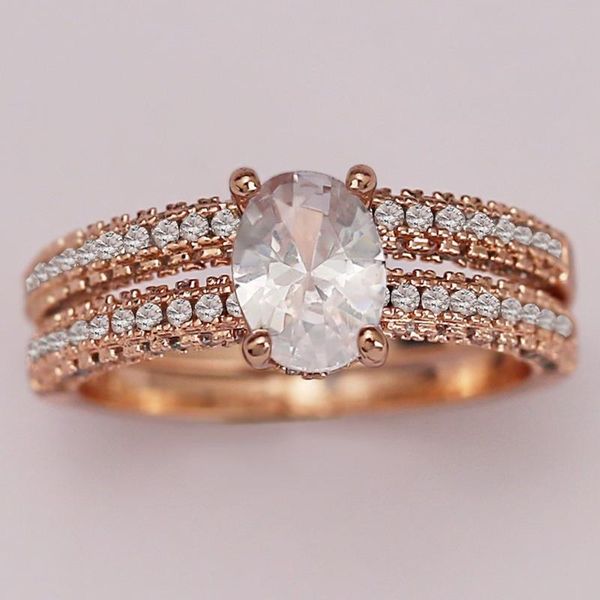 wedding rings double sparkling oval four-claw princess copper ring creative fashion engagement proposal temperament wild rose gold, Slivery;golden
wedding rings double sparkling oval four-claw princess copper ring creative fashion engagement proposal temperament wild rose gold, Slivery;golden