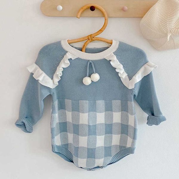 spring autumn newborn infant baby girls grid knit clothing kids girl long sleeve rompers clothes, White
spring autumn newborn infant baby girls grid knit clothing kids girl long sleeve rompers clothes, White