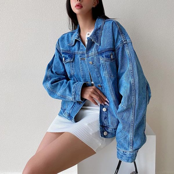 women's jackets womengaga loose casual denim goth jacket fashion profile autumn winter coat korean clothing ct18, Black;brown
women's jackets womengaga loose casual denim goth jacket fashion profile autumn winter coat korean clothing ct18, Black;brown