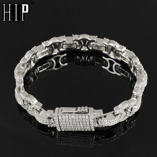 link, chain hip hop 13mm iced out heavy byzantine baguette link copper + cubic zirconia stones bracelet for women men jewelry, Black
link, chain hip hop 13mm iced out heavy byzantine baguette link copper + cubic zirconia stones bracelet for women men jewelry, Black