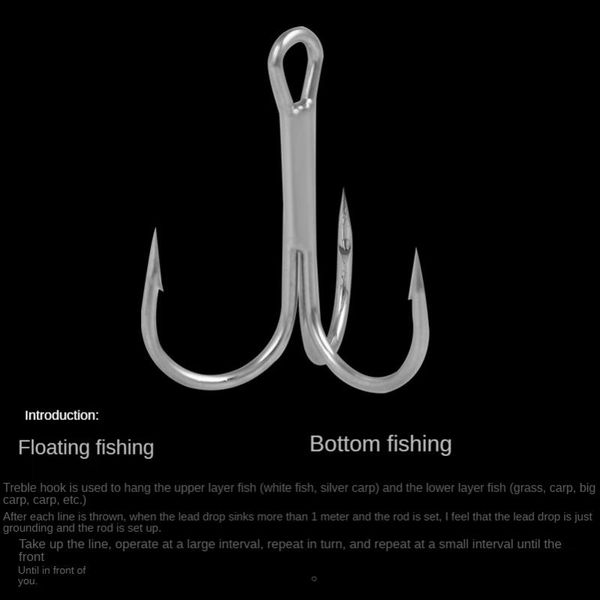 50pcs/200pcs sea fishing bait accessories outdoor three-in-one hook carbon steel barbed fish set hooks
50pcs/200pcs sea fishing bait accessories outdoor three-in-one hook carbon steel barbed fish set hooks